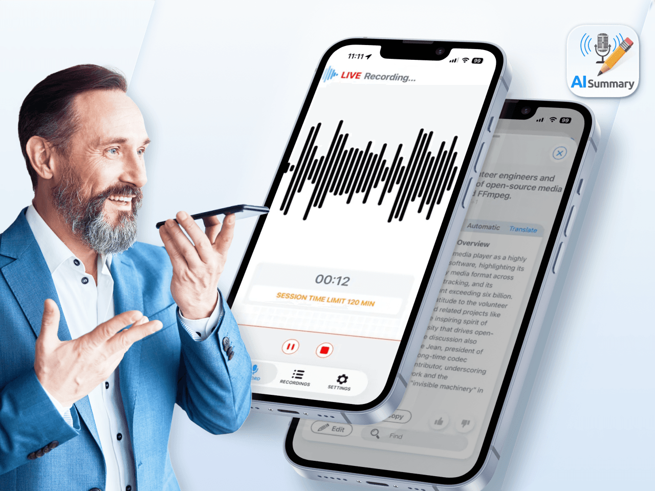 Transcribe Speech to Text preview